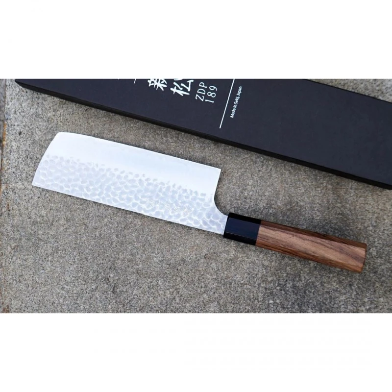 Кухненски нож Suncraft Kouhei-Shinmatsu ZDP-189 Nakiri Silver 170mm